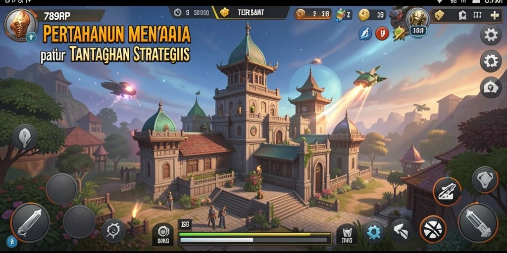 Tampilan gameplay 789RP yang menegangkan dan strategis di Tower Defense.