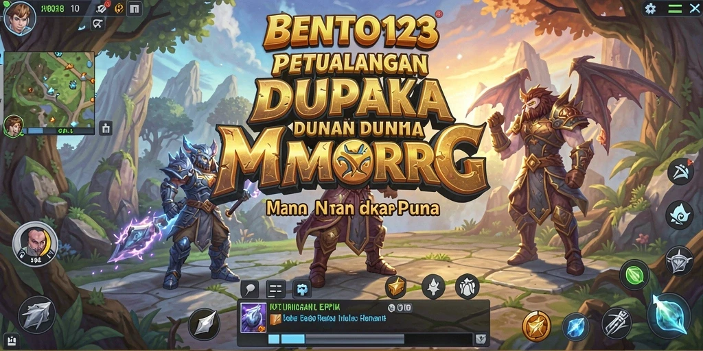 Tampilan gameplay menarik dalam dunia MMORPG BENTO123.