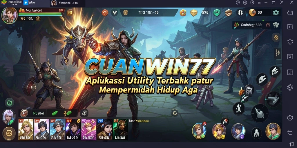 Tampilan antarmuka CUANWIN77 yang sederhana dan intuitif.