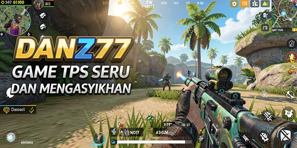 Tampilan gameplay seru dari DAN777 dengan aksi TPS menegangkan.
