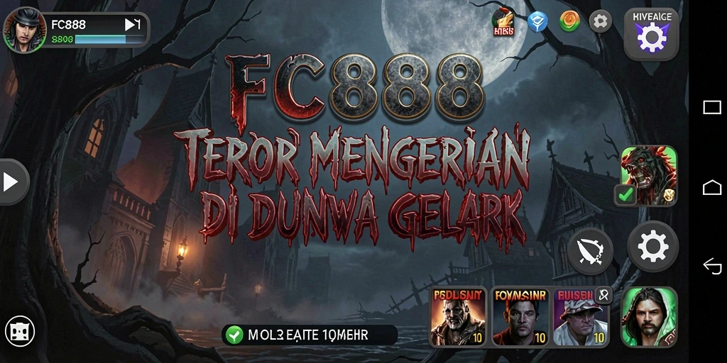 Screenshot menampilkan suasana mencekam dalam gameplay FC888.