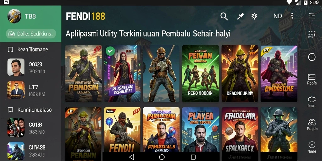 Tampilan antarmuka FENDI188 yang sederhana dan fungsional.