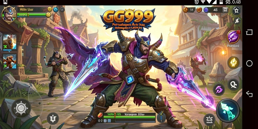 Tampilan gameplay menegangkan dan penuh aksi di GG999.