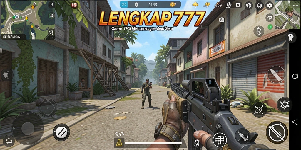 Tampilan gameplay menegangkan dalam LENGKAP777.