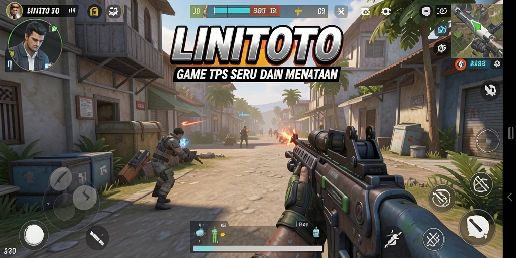Tampilan gameplay seru dan mendebarkan dari LINITOTO.