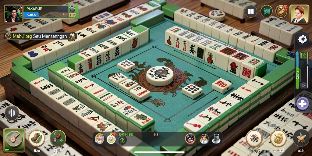 Screenshot permainan PAKARJP dengan tampilan level Mahjong yang menarik.