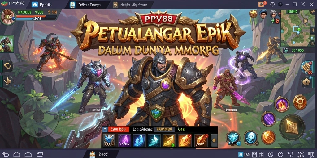 Tangkapan layar gameplay PPV88 dengan aksi pertempuran yang epik.