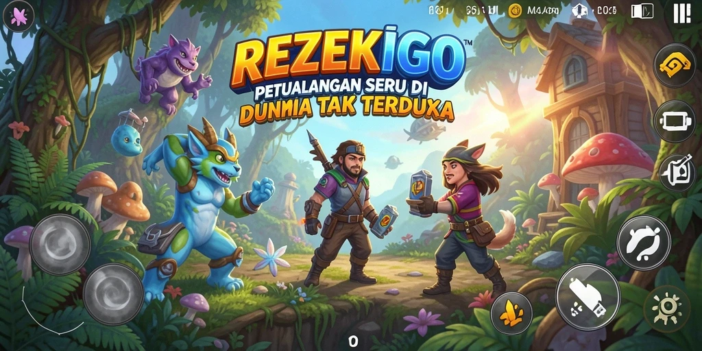Tampilan gameplay <strong>REZEKIGO</strong> yang menampilkan petualangan seru di dunia magis.