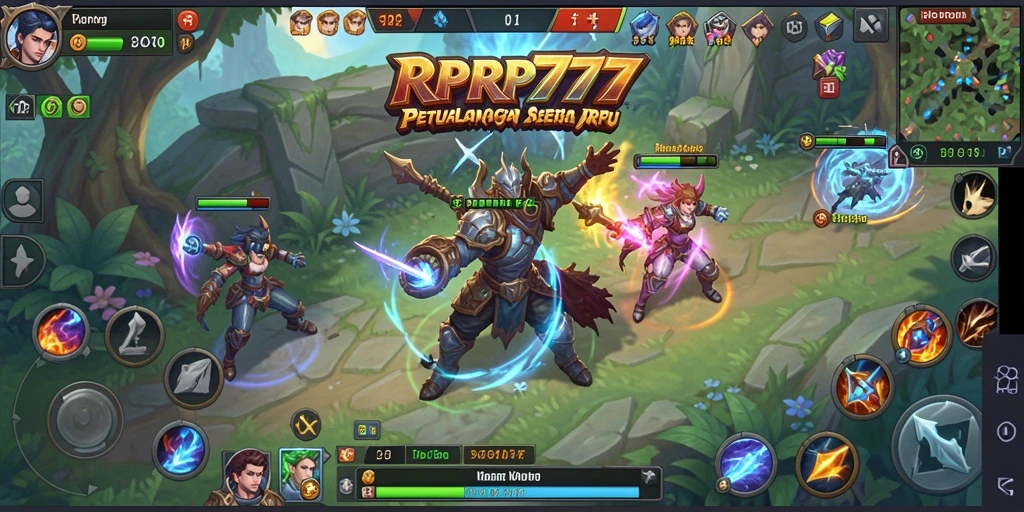 Menggambarkan aksi seru dalam game RPRP777 yang memukau.