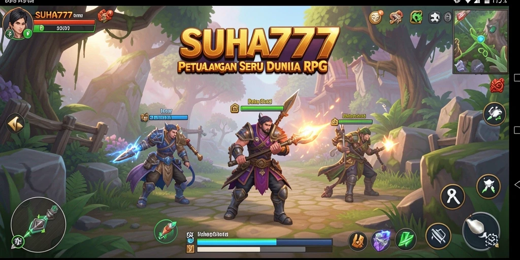 Tangkapan layar gameplay menunjukkan petualangan beraksi di SUHU777.