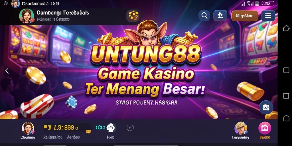 Screenshot utama UNTUNG88 menampilkan gameplay Kasino yang menarik.