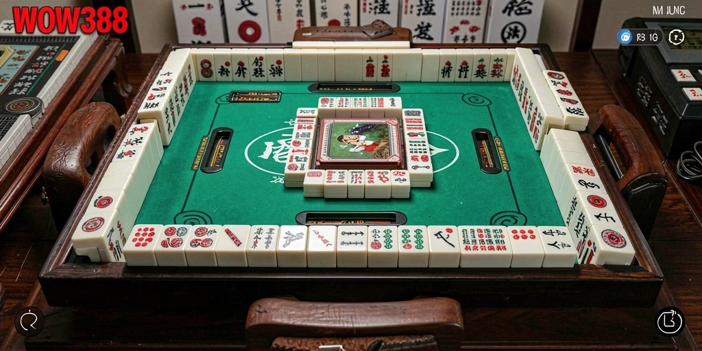 Tampilan gameplay WOW388 yang seru dalam permainan Mahjong.
