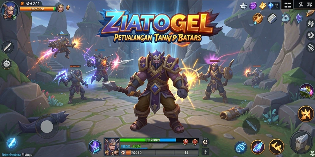 Tangkapan layar ZIATOGEL yang menunjukkan aksi seru dalam pertempuran MMORPG.