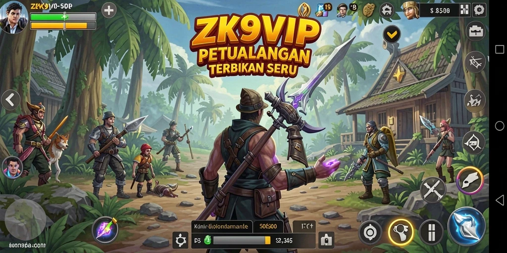 Screenshot ZK9VIP menampilkan dunia terbuka yang indah dan gameplay yang menarik.